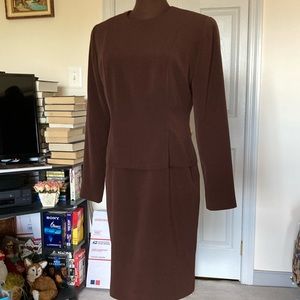 Vintage Evan-Picone faux 2 piece dress